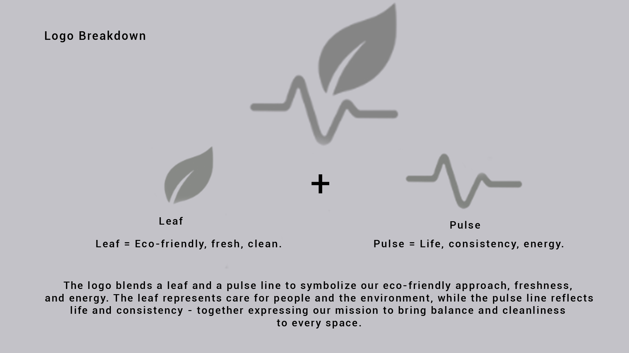 Pulse Point Cleaning Services logo breakdown showing structure, symbol meaning, and brand construction